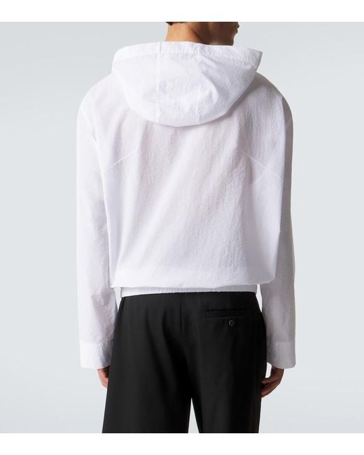 Jacquemus White Haut Marin Cotton-Blend Shirt for men