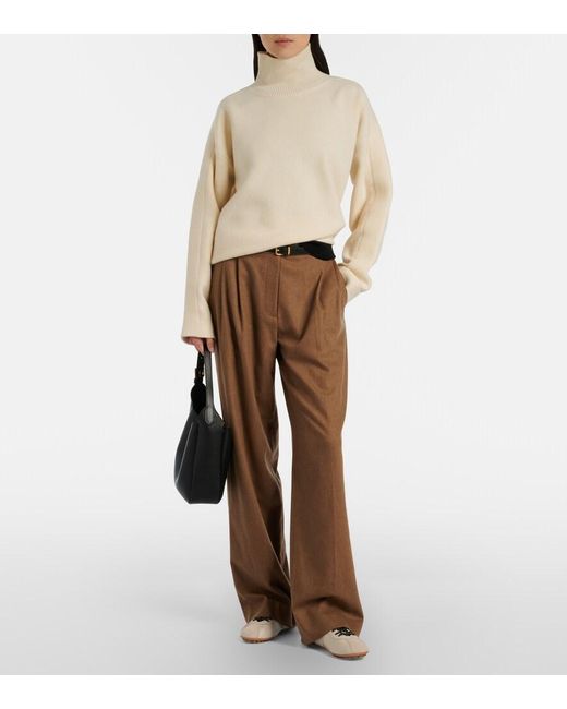 Tod's White Suede-Trimmed Satin Sneakers