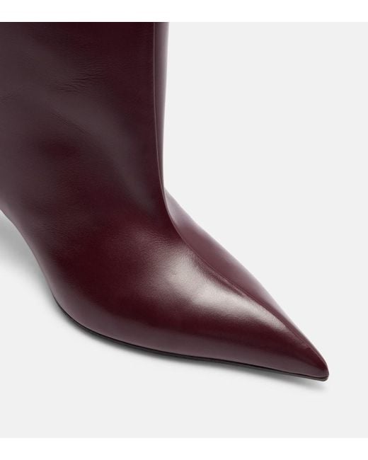 Botas Altas Lea 90 De Piel The Attico de color Purple