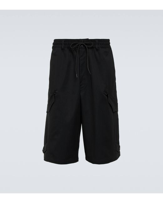 Short Workwear en coton Y-3 pour homme en coloris Black