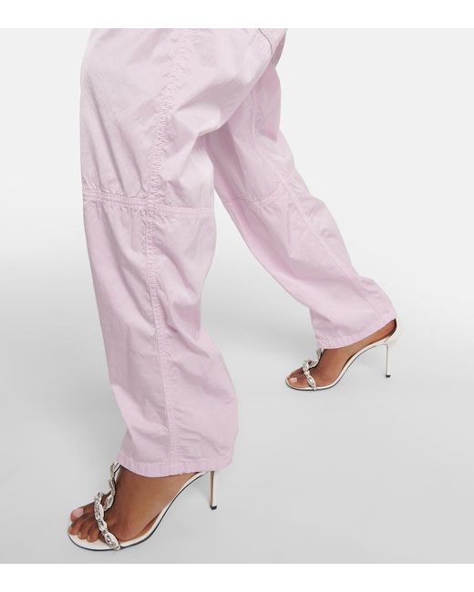 Isabel Marant Pink Low-Rise Straight Pants