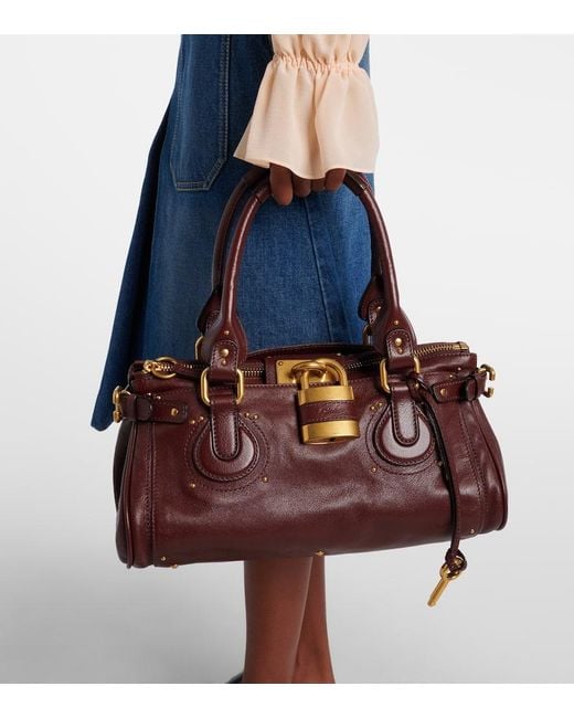 Chloé Brown Paddington Leather Shoulder Bag