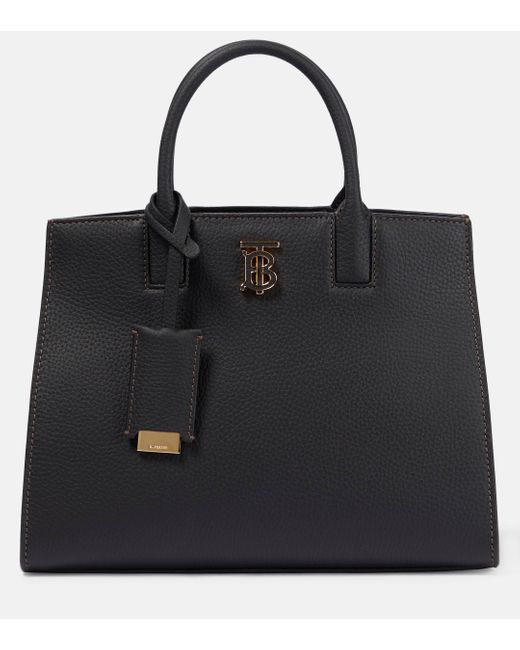 Burberry Black Frances Mini Leather Tote Bag