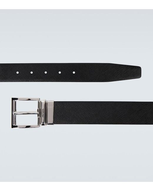 Prada Guertel Aus Leder in Black für Herren
