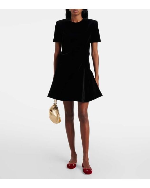 Jimmy Choo Red Elme Velvet Ballet Flats