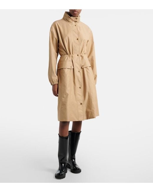 Moncler Natural Rhododendron Technical Cotton-Blend Parka