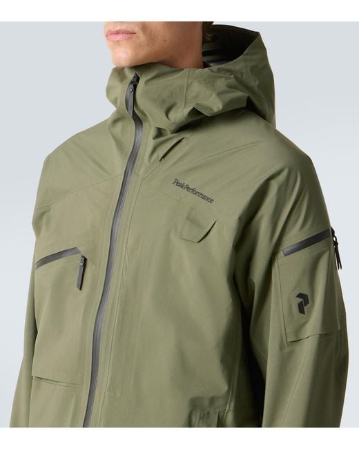 Peak Performance Green Alpine Ski Jacket for men