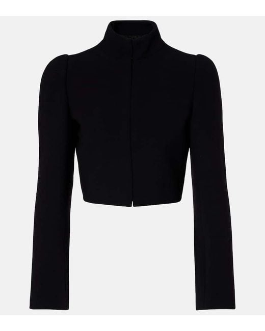 Alaïa Blue Cropped Jacket