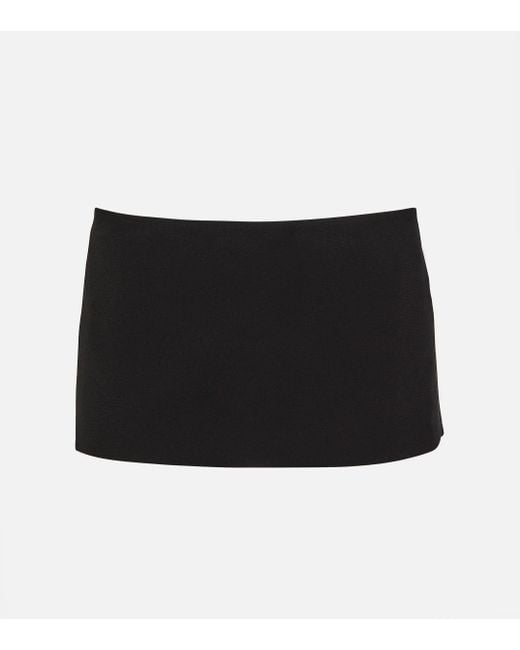Monot Black Low-rise Miniskirt