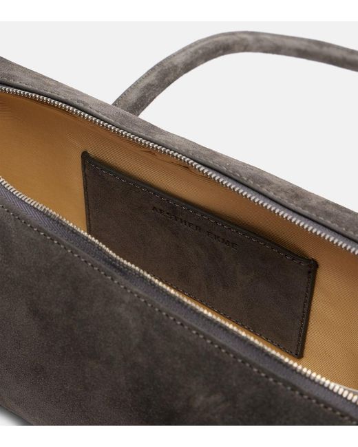 Aesther Ekme Black Lagune Bowling Mini Suede Shoulder Bag