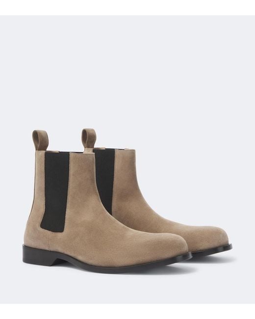 Loewe Brown Bobine Suede Chelsea Boots for men