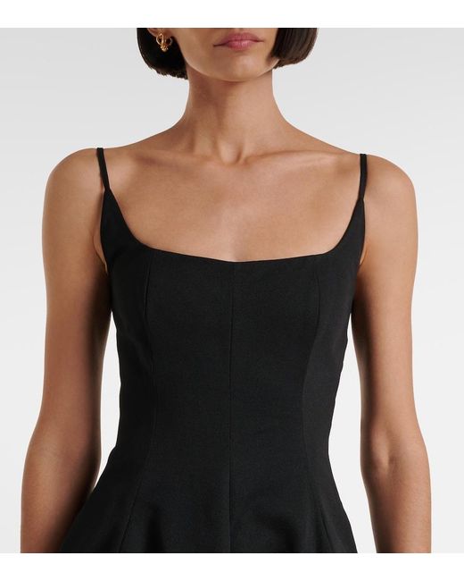 Staud Black Joy Cotton-Blend Gown