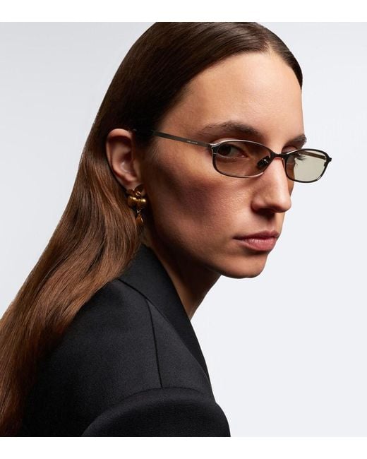 Saint Laurent Metallic Sl 934 Oval Sunglasses