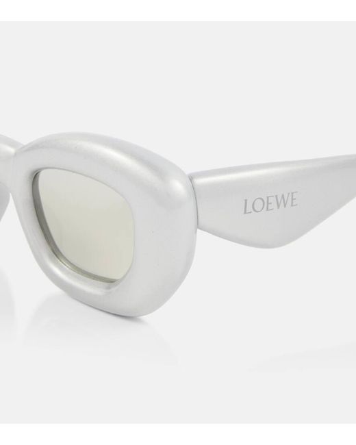 Loewe Metallic Eckige Sonnenbrille Inflated