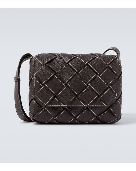 Bottega Veneta Messenger Bag Diago Aus Leder in Black für Herren
