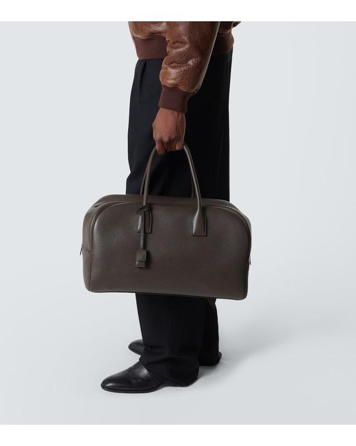 Saint Laurent Black Bowling Small Leather Duffle Bag for men
