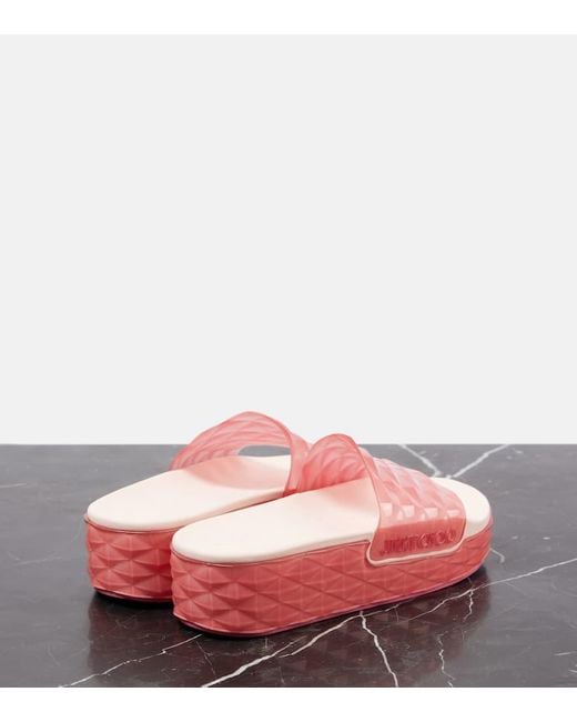 Mules Diamond Jimmy Choo en coloris Pink