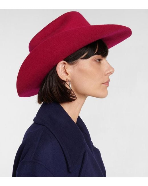 Ruslan Baginskiy Pink Felt Cowboy Hat