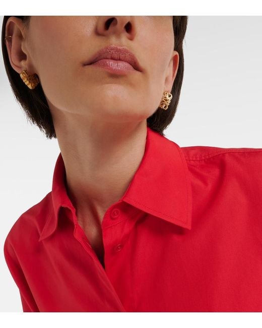 Loewe Metallic Anagram Bombe Earrings
