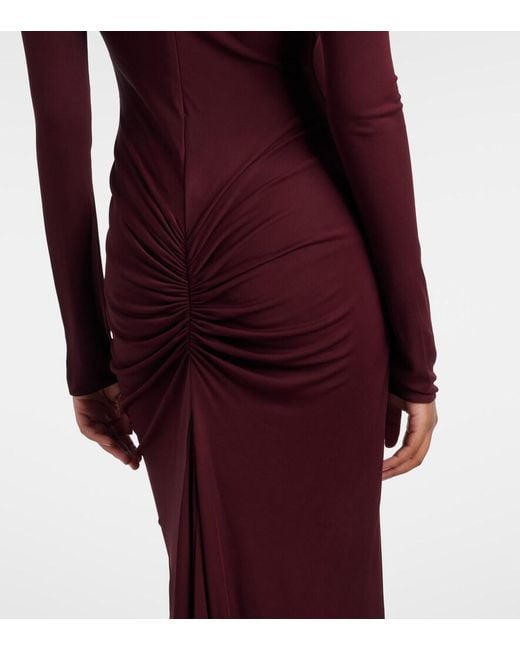 Alaïa Purple Jersey Gown