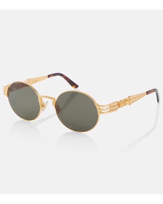 Occhiali Da Sole Rotondi Double Ressort di Jean Paul Gaultier in Brown
