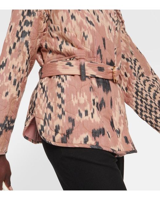 Ulla Johnson Brown Savi Printed Jacket
