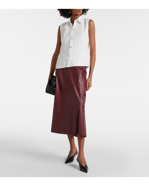 Vince White Crepe Vest
