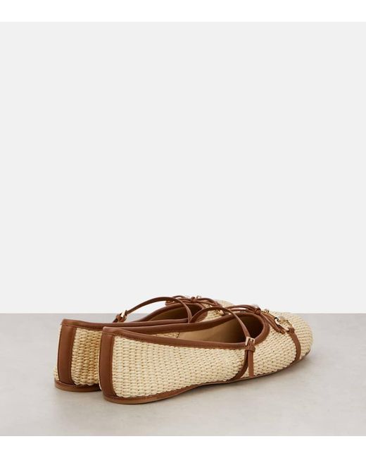 Gucci Natural Horsebit Ballet Flat, Fabric