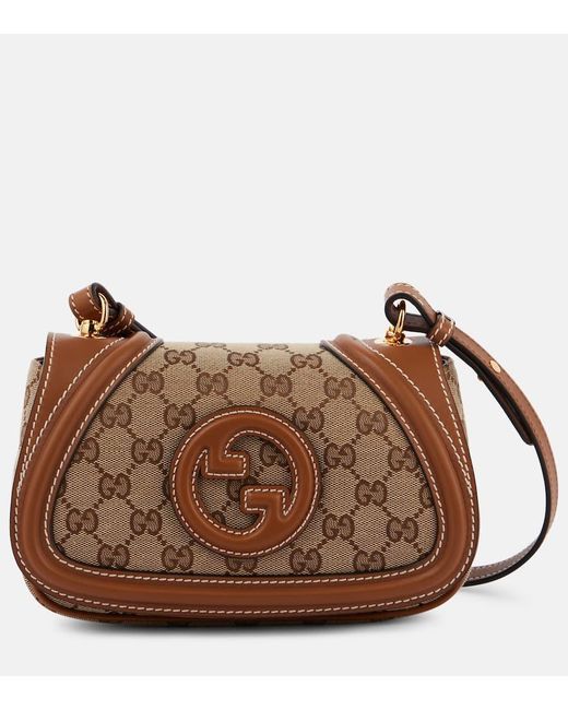Gucci Brown Schultertasche Blondie Gg Mini