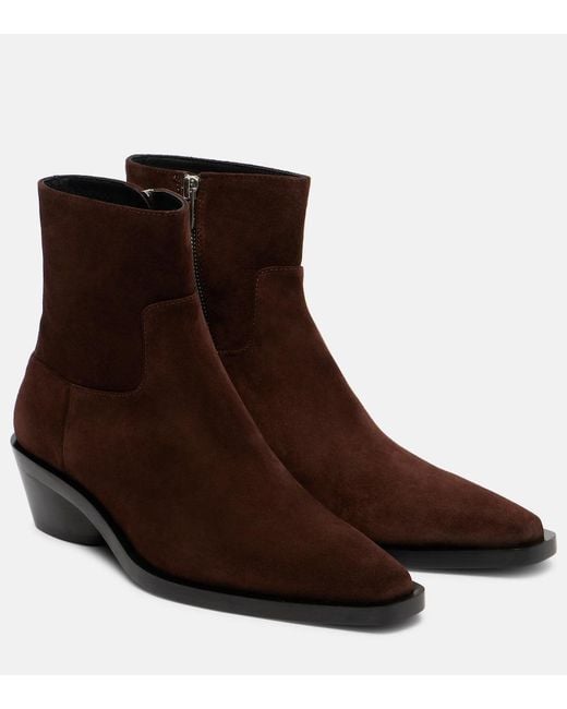 Proenza Schouler Brown Bronco Suede Ankle Boots