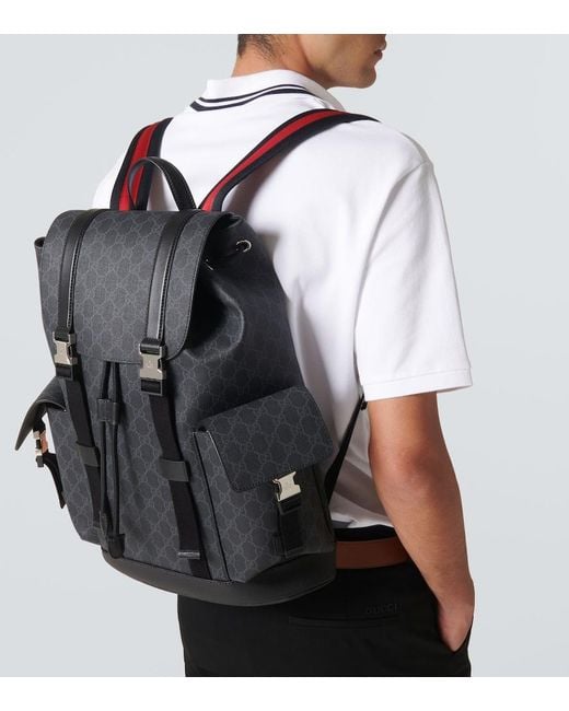 Zaino Gg Misura Grande di Gucci in Black da Uomo