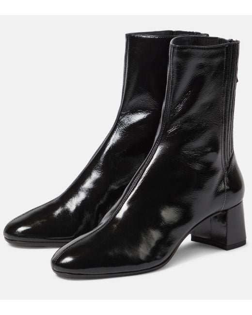 Aquazzura Black Saint Honore 50 Leather Ankle Boots