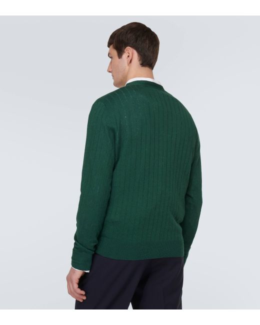 Barena Green Calanca Linen And Cotton Cardigan for men