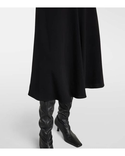 Proenza Schouler Black Midikleid Rue Aus Crepe