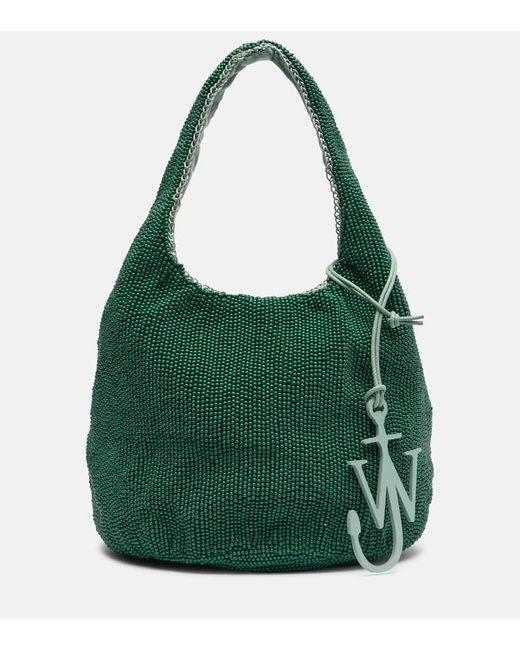 J.W. Anderson Green Mini Beaded Tote Bag
