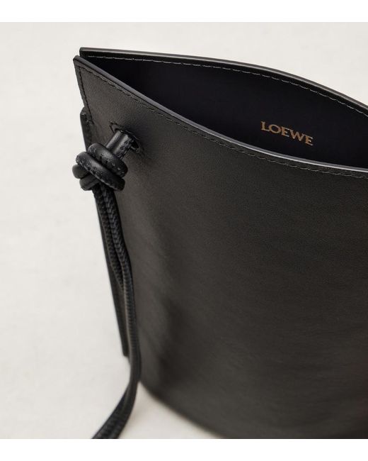 Loewe Black Pebble Dice Leather Pouch