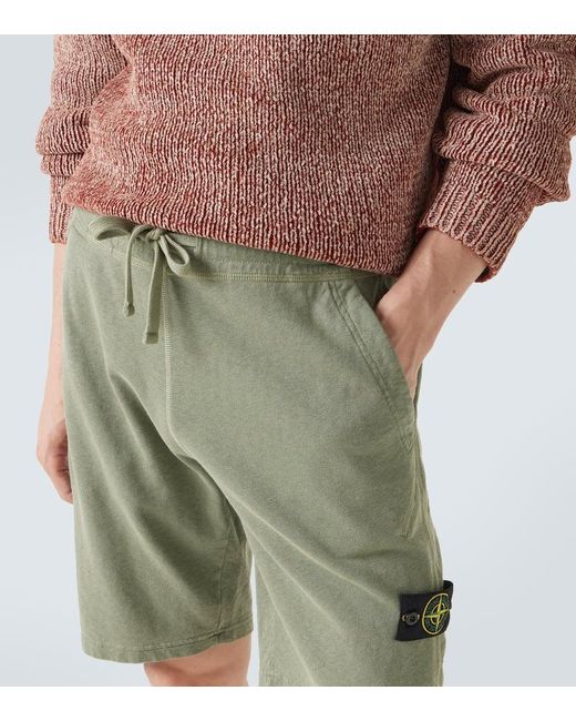 Stone Island Shorts Compass Aus Baumwolle in Green für Herren