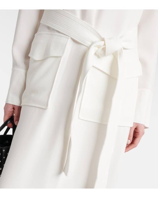 Proenza Schouler White Vanessa Crepe Midi Dress