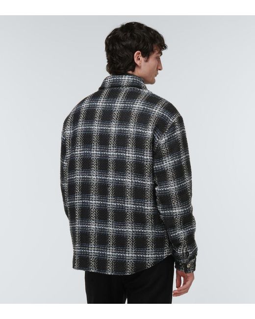 Amiri Black Checked Overshirt for men