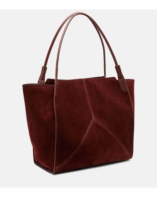 Cabas Victoria Large En Daim Victoria Beckham en coloris Red