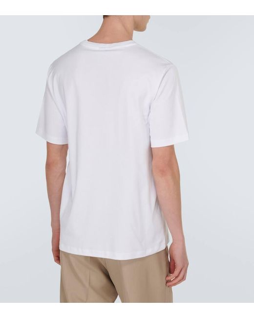 Camiseta Thabor de algodon bordada Berluti de hombre de color White