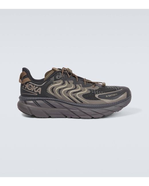 Hoka One One Gray X Satisfy Clifton Ls Sneakers for men