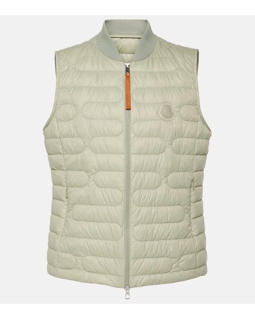Moncler Green Perille Quilted Down Vest