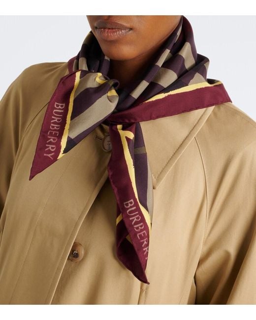 Sciarpa Check di Burberry in Purple