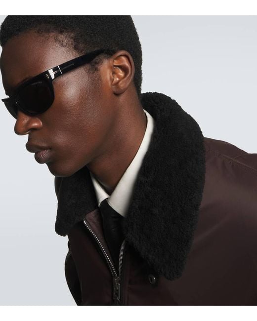 Tom Ford Gray Anders Cat-Eye Sunglasses for men