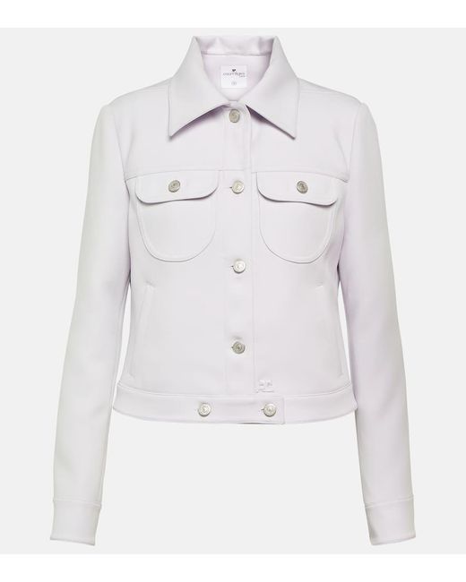 Courreges Gray Cropped-Jacke