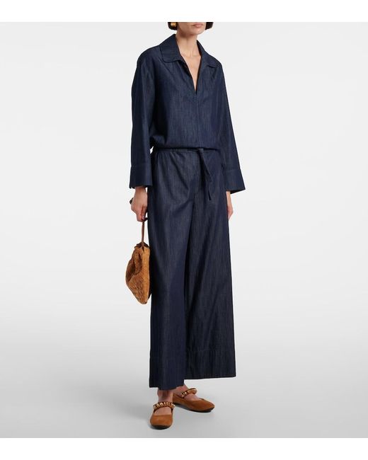 Tod's Brown Dee Embellished Suede Mary Jane Flats