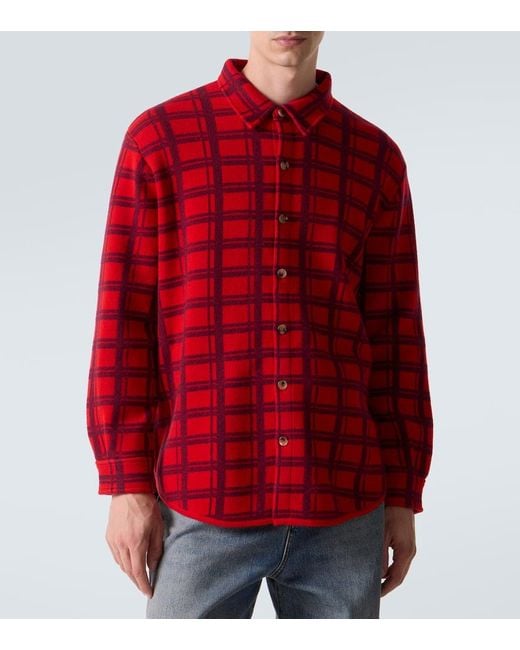 Camisa Mr Young De Cachemir A Cuadros arch4 de hombre de color Red