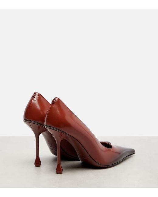 Escarpins Ixia 95 En Cuir Jimmy Choo en coloris Red