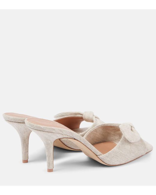 Malone Souliers Natural Vargas 70 Canvas Mules